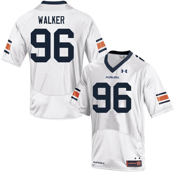 Men's Auburn Tigers #96 Garrison Walker White 2021 College Stitched Football Jersey